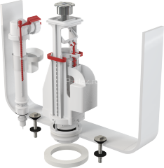 Выпускной комплект Alcaplast с двойной кнопкой, впускной механизм А17, подключение 3/8&quot;, цвет кнопки