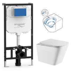 СЕТ: Инсталляция IDROSPANIA TABARCA + унитаз Azario Teramo смыв &quot;Торнадо&quot;, с быстросъемным сиденьем 