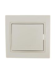Выключатель 1-кл. СП Mira 10А IP20 со вставкой крем. LEZARD 701-0303-100