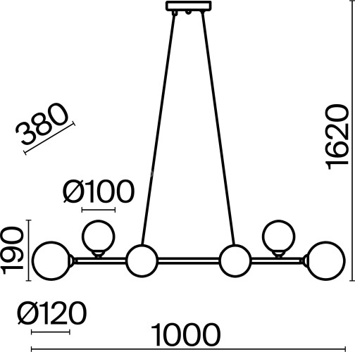 Подвесной светильник Freya FR5222PL-08B1