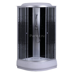 Душевая кабина Loranto 90х90х215 поддон 25см, мозайчатый узор, прозрачное стекло 4мм, профиль хром (CS669025K90)