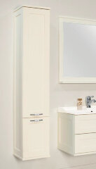 Пенал подвесной AQUATON Леон с корзиной для белья, дуб белый (1A186503LBPS0)