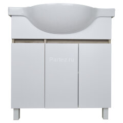 Комплект тумба Loranto Глория 80 Н 800х500х760 напольная с раковиной Teo 80, Дуб Кантри