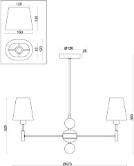 Потолочная люстра Freya FR2028PL-03N