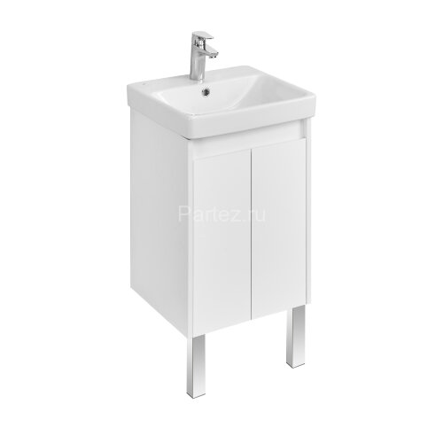 Тумба под раковину AQUATON Сканди 45 Doors универсальная, белый (1A278701SD010)