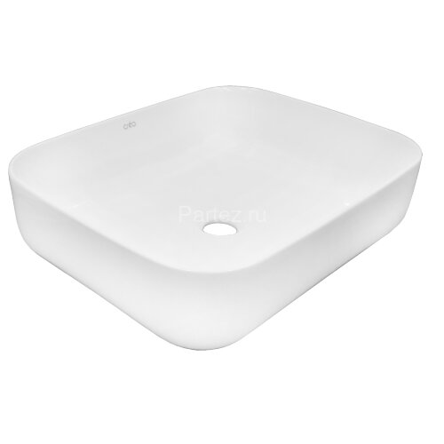 Раковина-чаша Creo Ceramique 500х400х140 накладная, прямоугольная, керамика, белый матовый (PU4200MR