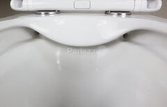 Унитаз подвесной Azario PRO 490х345х355 безободковый, в комплекте с быстросъемным сидением микролифт