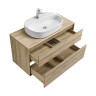 Тумба под раковину Aquaton Либерти 100, 2 ящика, дуб эльвезия (1A279601LYC70)