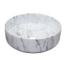 Раковина-чаша Azario 355х355х120 накладная, круглая, светлый мраморный (AZ-3134-M820)