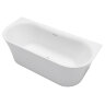 Ванна акриловая Azario ENGELS 1800x750x580 пристенная, в комплекте с сифоном и металлической рамой (