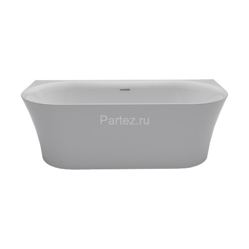 Ванна акриловая Azario ENGELS 1800x750x580 пристенная, в комплекте с сифоном и металлической рамой (