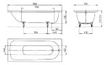 Ванна стальная Kaldewei SANIFORM PLUS 170х75х41 без ножек