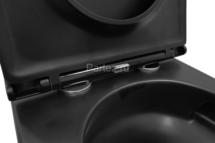 Унитаз подвесной Azario Grado 370х490х360 безободковый, система антивсплеск (Торнадо), с быстросъемн