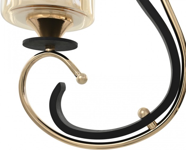 Подвесная люстра Arte Milano 302237/5 Bk/Gd