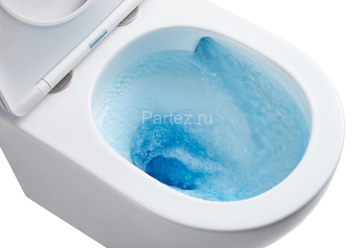 Унитаз подвесной Azario Grado 370х490х360 безободковый, с системой антивсплеск (Торнадо) в комплекте