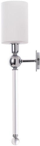 Бра Crystal Lux MIRABELLA AP1 CHROME/WHITE