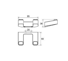 Крючок Ravak 10° black, Черный матовый (X07P554)