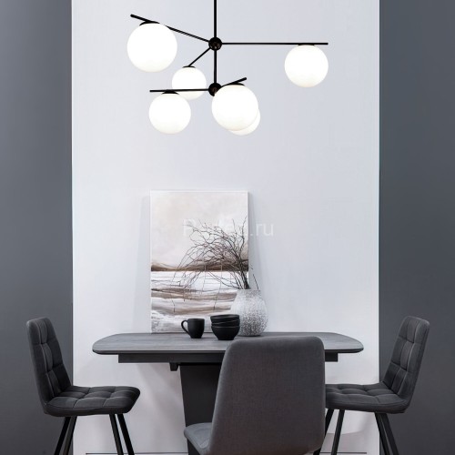 Потолочная люстра Eurosvet 60147/6 черный