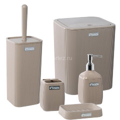 Стакан для зубных щеток Fixsen Brown пластик, коричневый (FX-403-3)