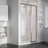 Душевая дверь Ravak раздвижная 100х188, толщина полотна 3мм универсальная, цвет профиля сатин