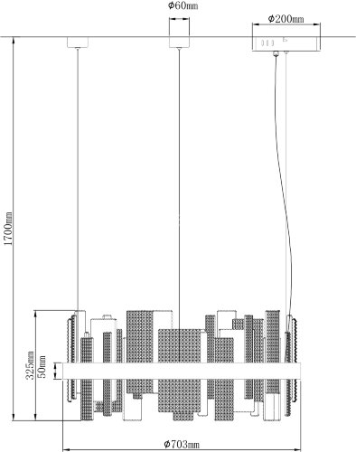 Подвесной светильник Wertmark WE460.01.303
