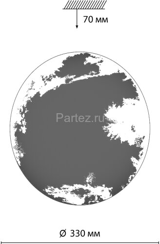 Настенно-потолочный светильник Sonex 3085/CL